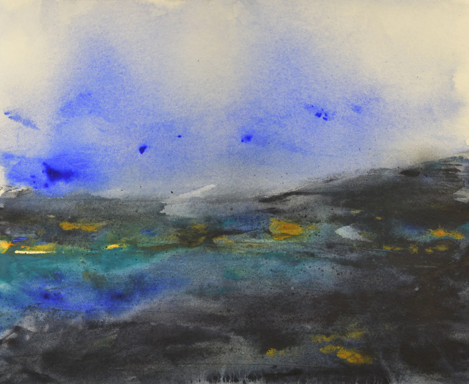 A Reflection on a Cove, a watercolor artwork by Philip Hossu.