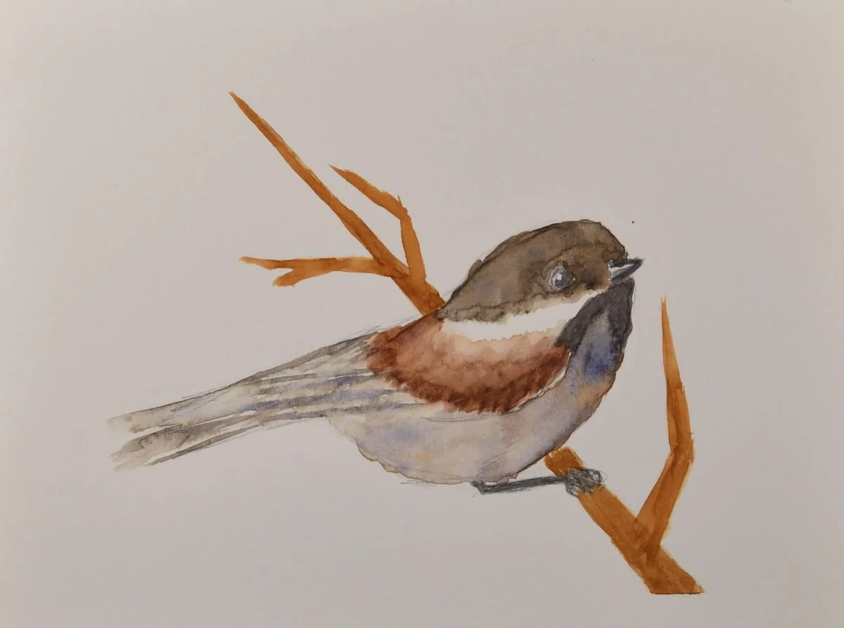 My First Painting, a watercolor artwork by Philip Hossu.