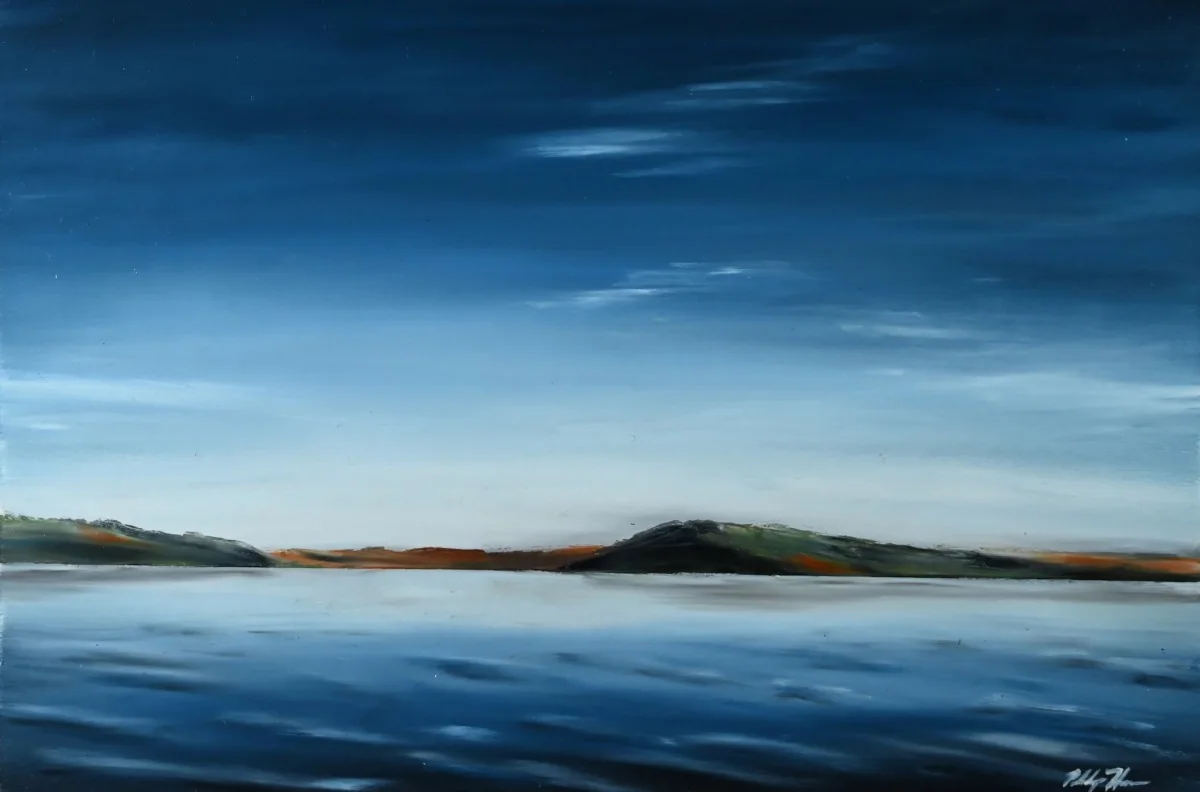 Stillness on Superior, a oil pastel artwork by Philip Hossu.