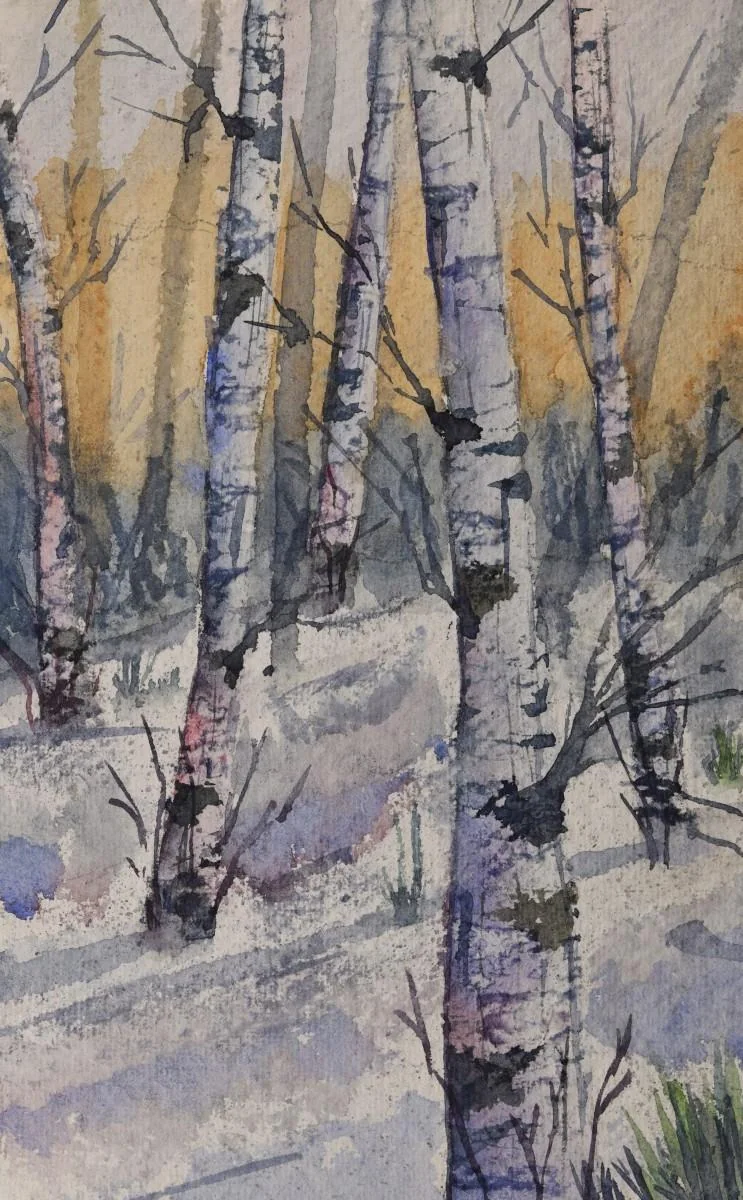 Untitled, a watercolor artwork by Philip Hossu.
