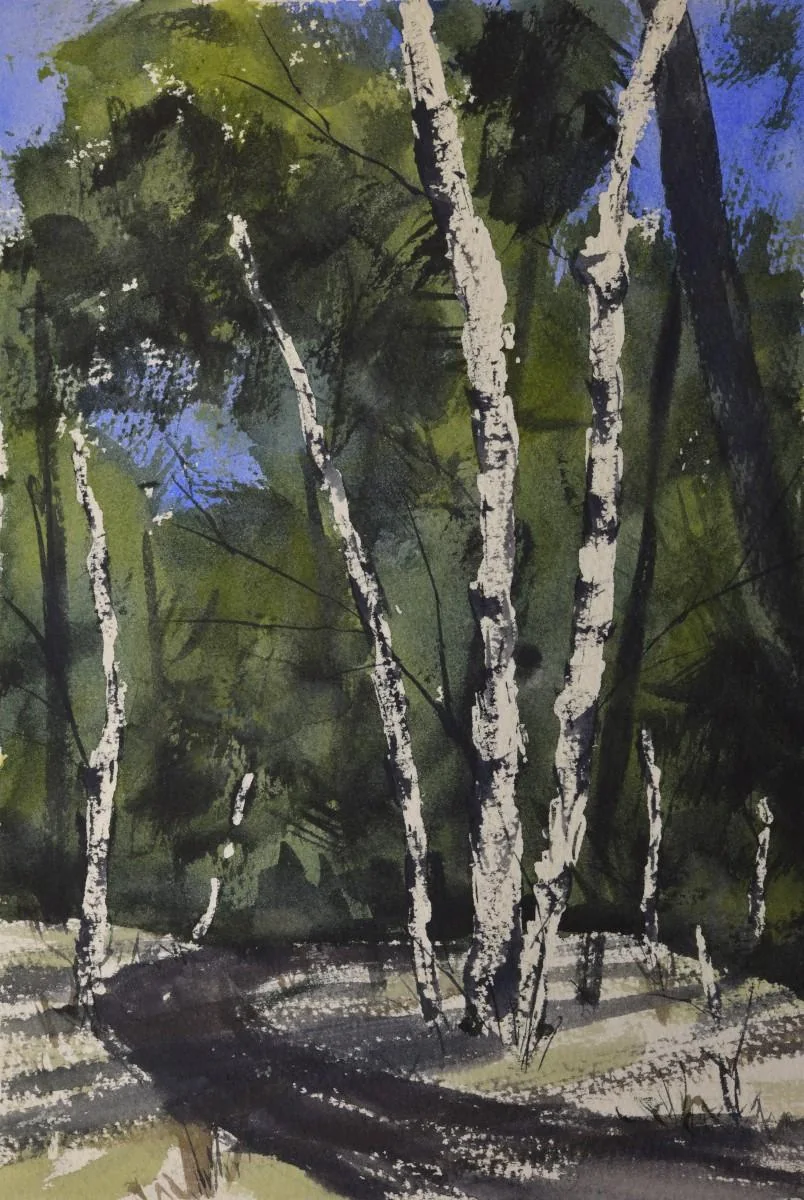 Untitled, a watercolor artwork by Philip Hossu.