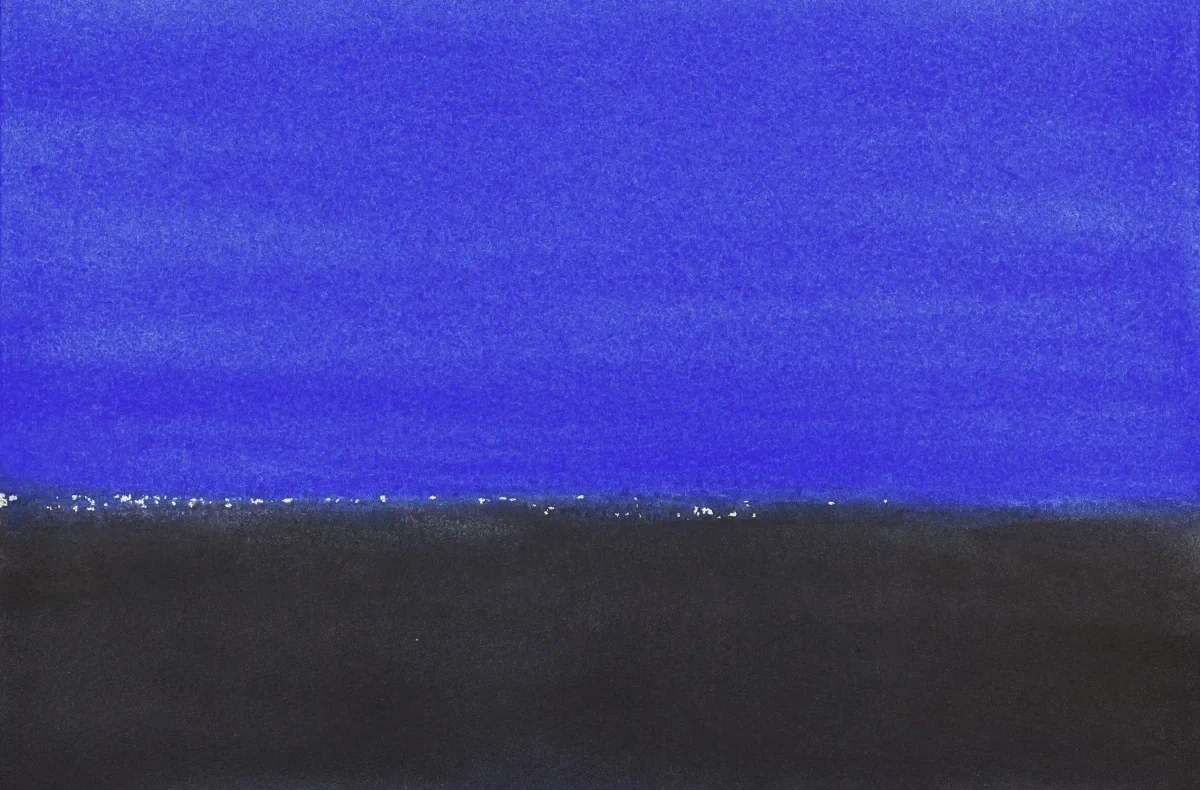 Untitled, a watercolor artwork by Philip Hossu.